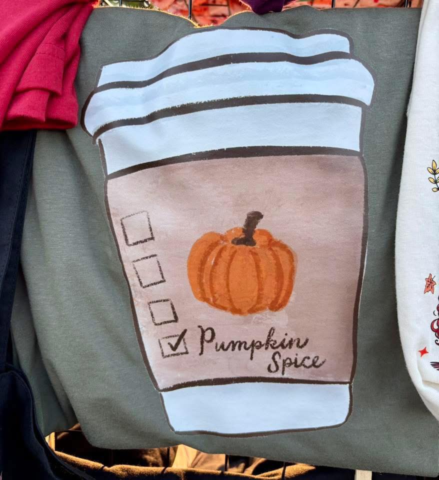 $6.25 at checkout! Adult XL Sage Pumpkin Spice Short Sleeve Tee: Ready to Ship *SALE*