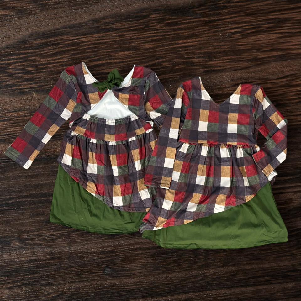 4T 5-6T Perfect Plaid TDB Exclusive Dress *CLOSEOUT SALE*