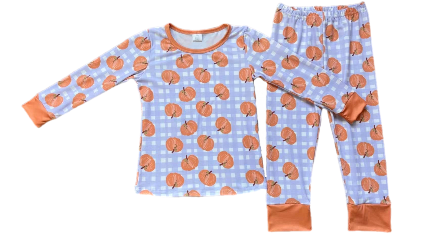 Pumpkins and Plaid Lounge Set: Pre-Order