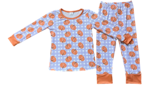 Pumpkins and Plaid Lounge Set: Pre-Order