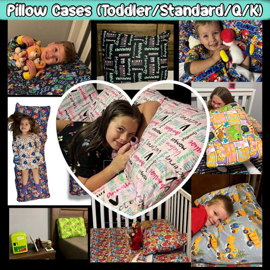 Personalized Items ~ Pillowcases (Toddler/Standard/Queen/King/Body) ~
