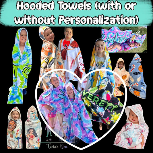 Personalized Items ~ Hooded Towels ~