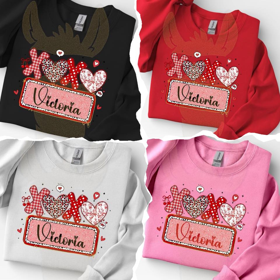 XOXO Personalized Girly Tees💥 DLTPO *put name in the note box*