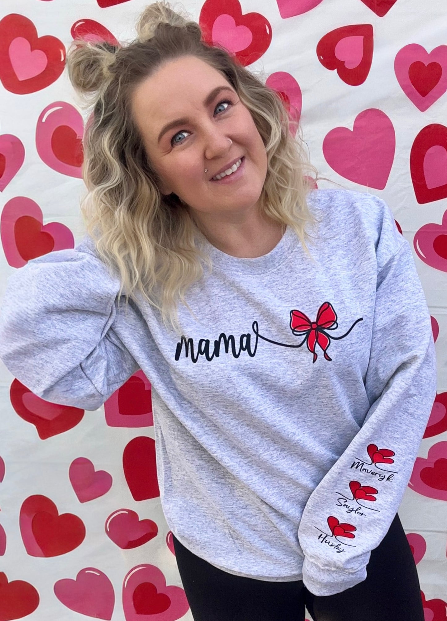 Custom Names Coquette Heart Tees💥 DLTPO *put title and name(s) in the note box*