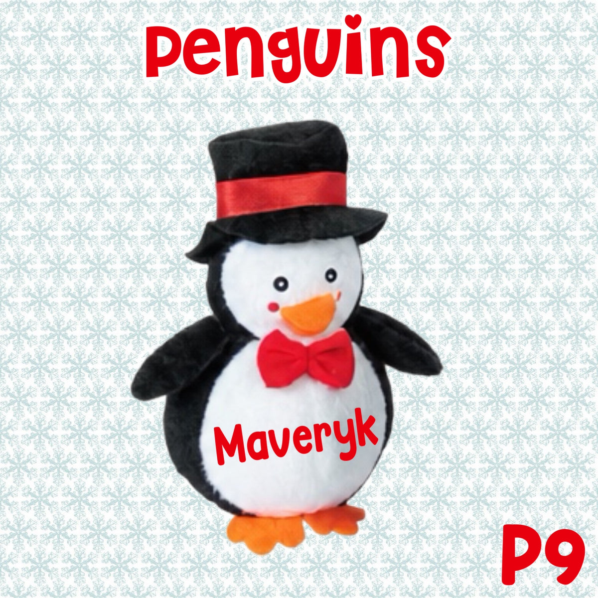 5" Penguins Personalized Plush