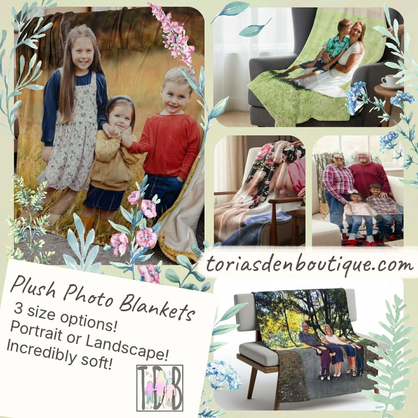 Personalized Items ~ Photo Blankets ~ Upload Photo or Email it!