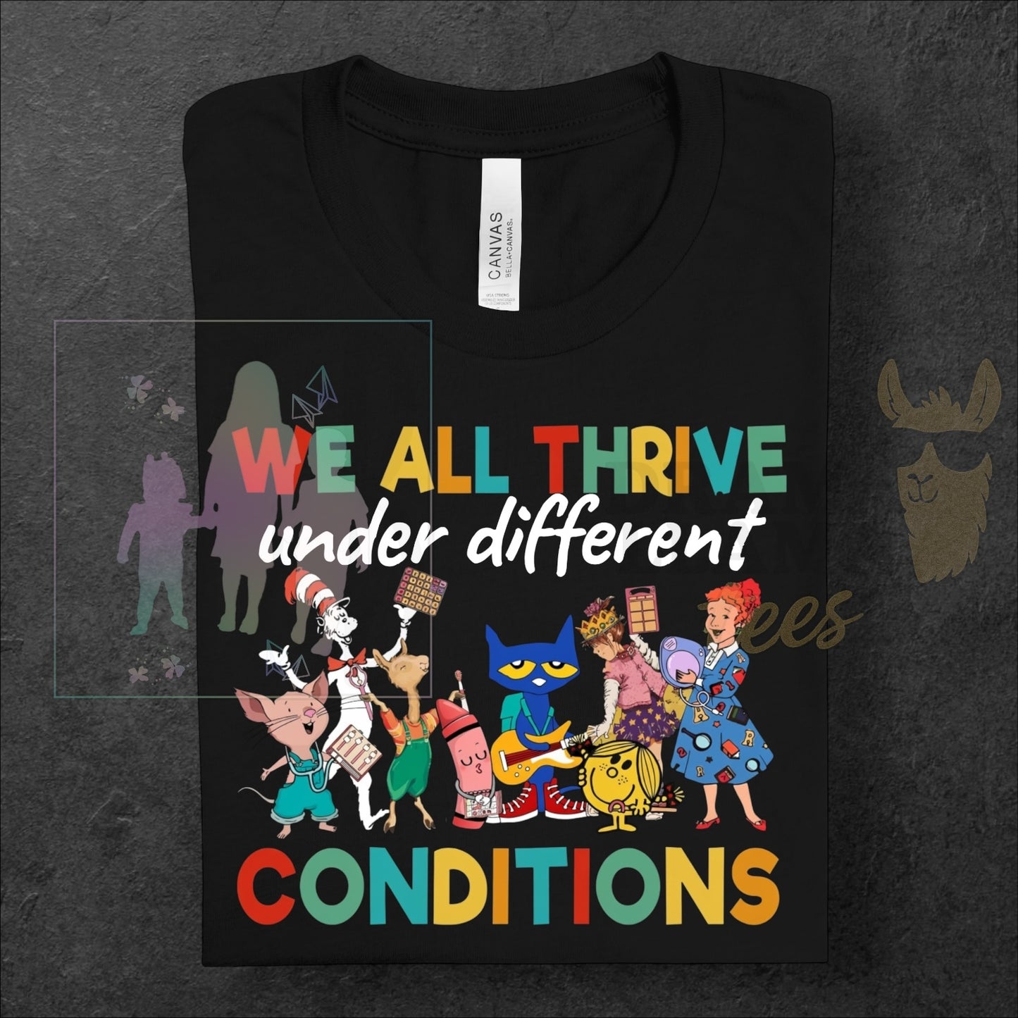 We All Thrive under Different Conditions ~ Reading Release: TDB Exclusives and Drama Llama Tees