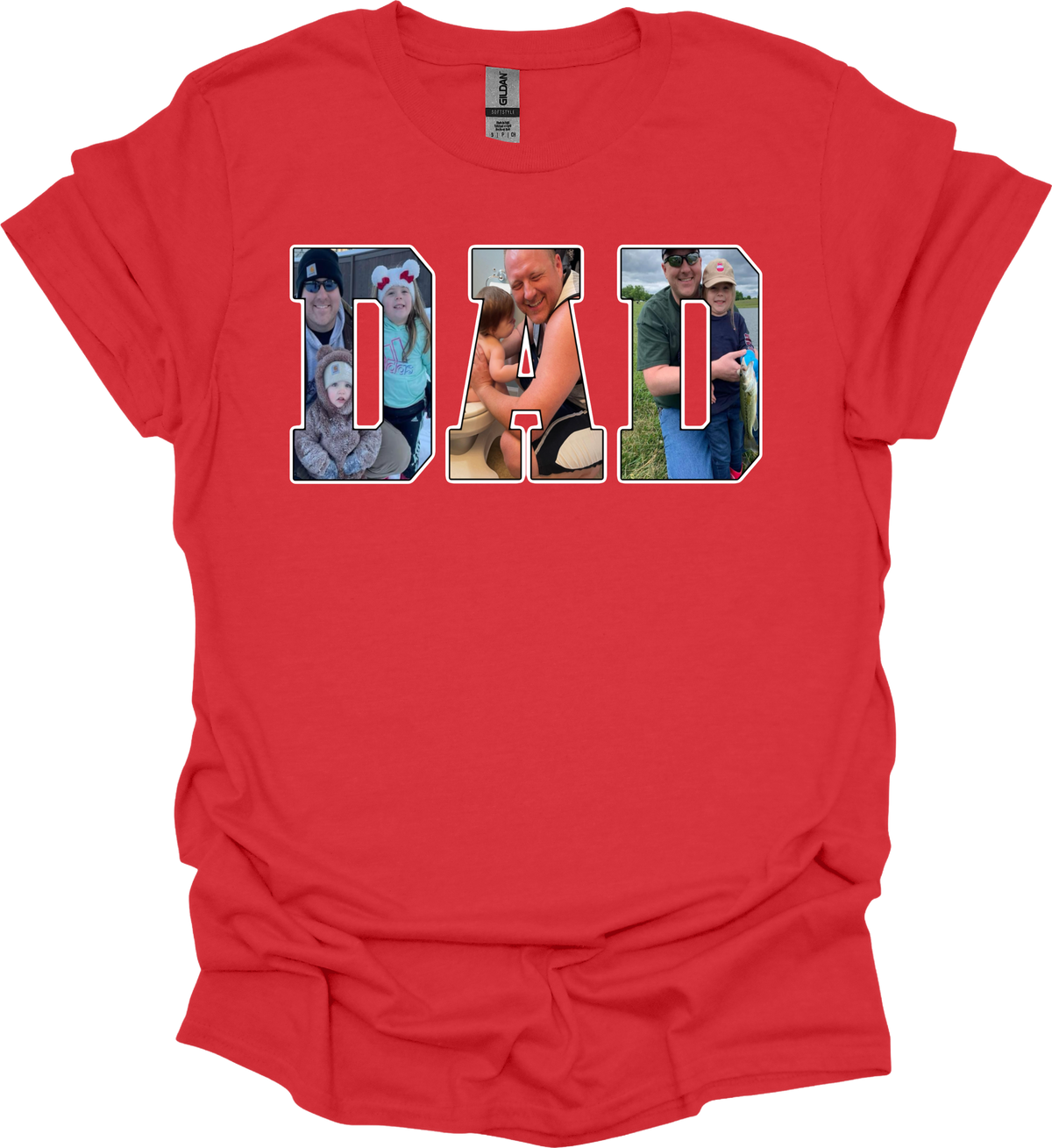 Photo Title Tees- ANY TITLE (NO KIDS NAMES- TITLE ONLY) MEN FONT