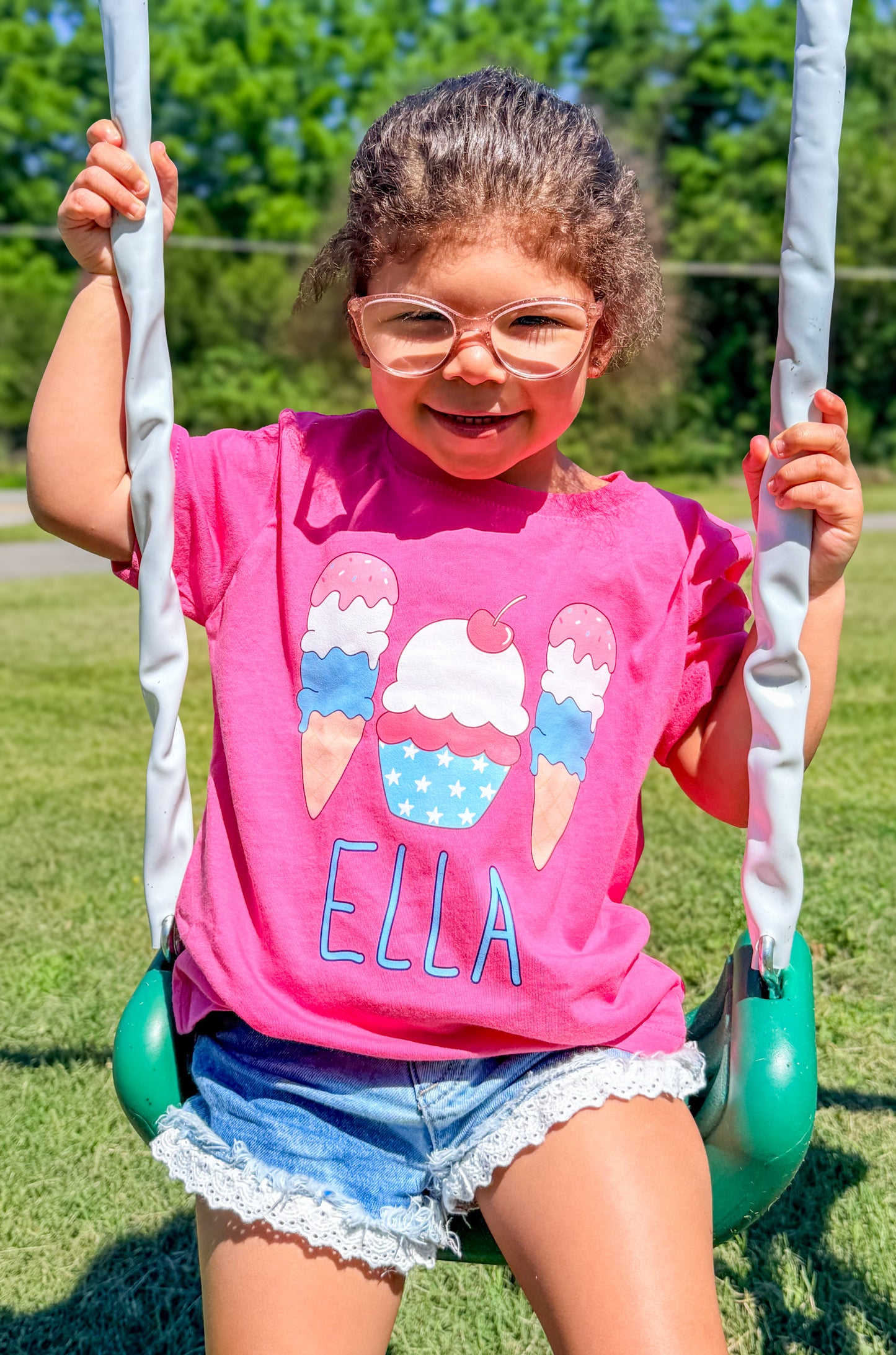Personalized Ice Creams RWB | RWB Tee Release 2026 | Free Shipping | Put Shirt Size and NAME in Note Box
