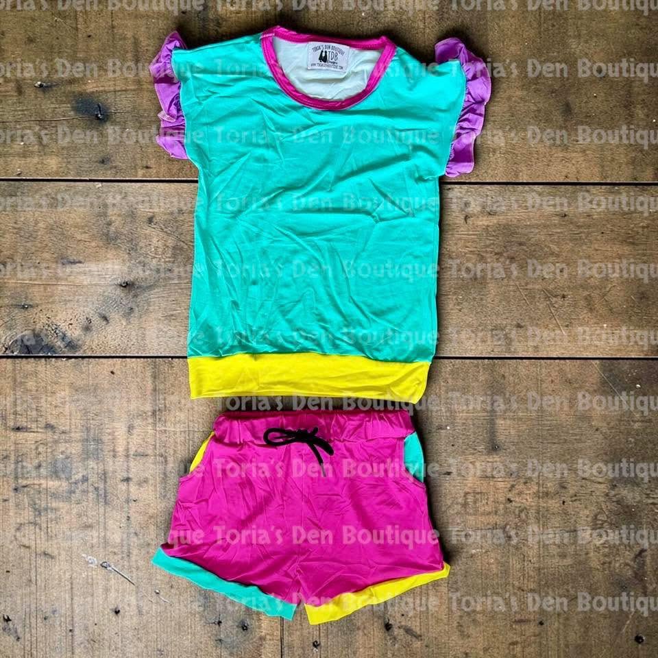 Adult Neon Bamboo TDB Exclusive Lounge Set: Ready to Ship