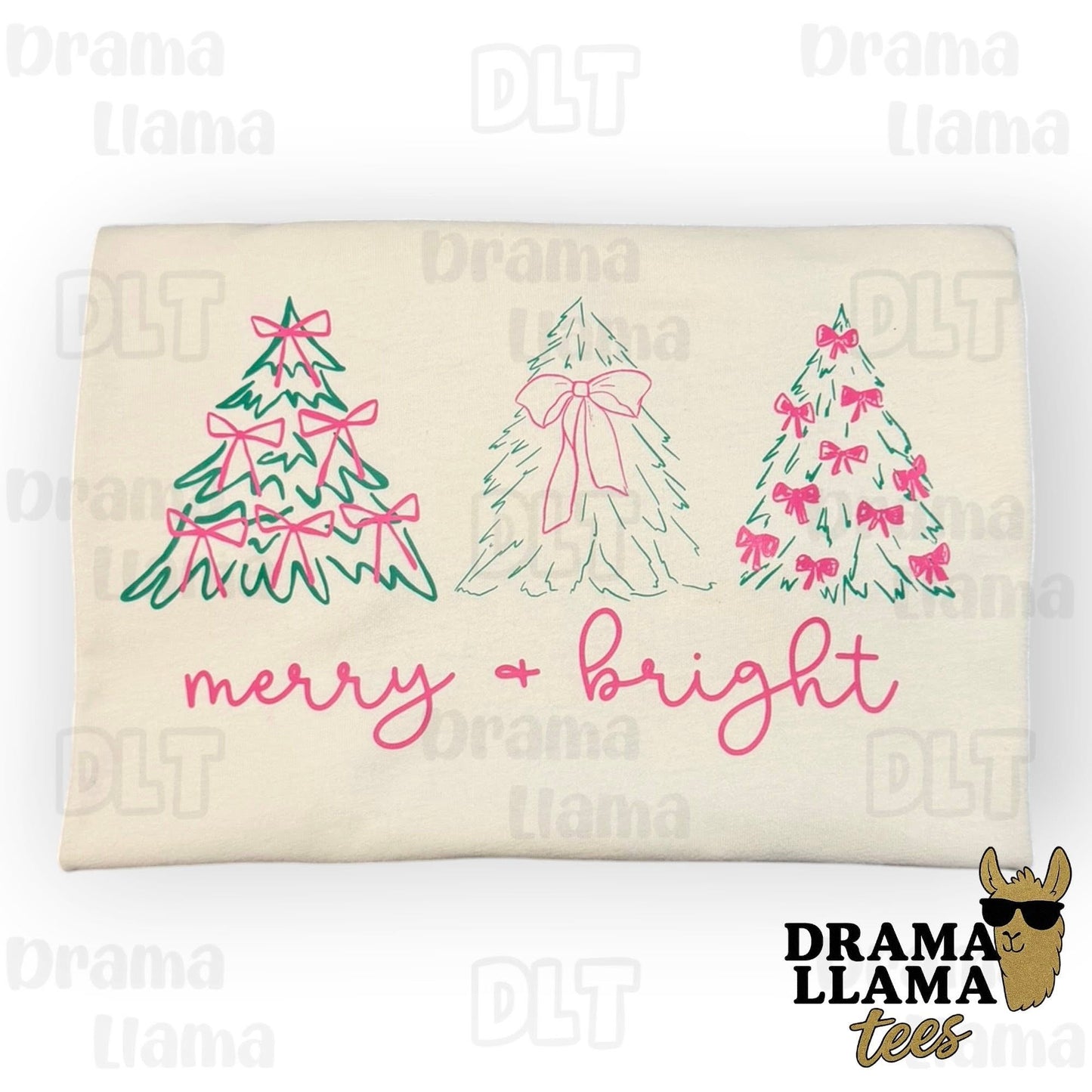Adult Medium Merry & Bright DLTee *Ready to Ship!*