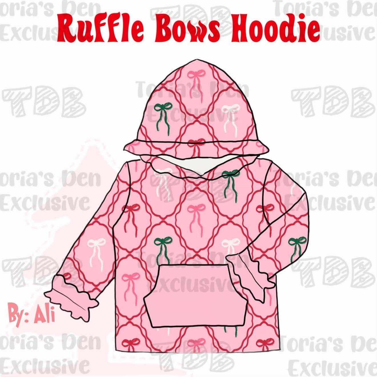 Ruffle Bows Hoodie 🐓: TDB Exclusive Pre-Order