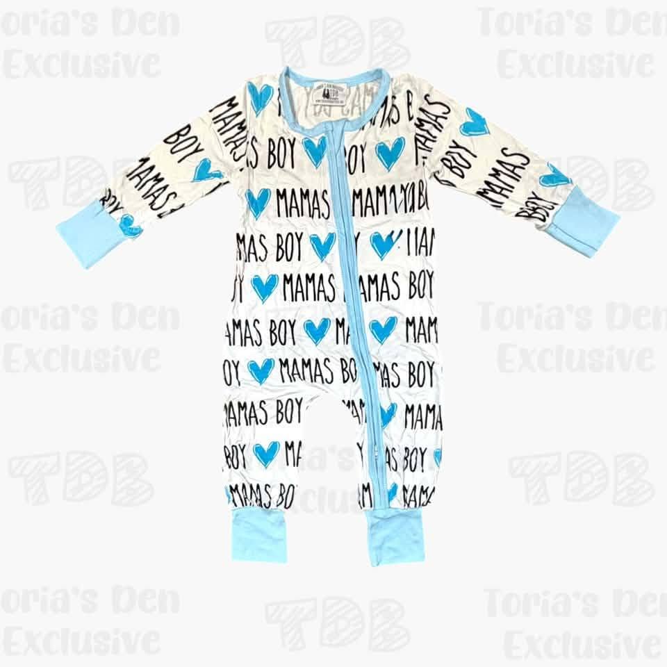 2T 3T 4T 5-6 Bamboo Mama's Boy Exclusive Zippie *Ready to Ship!*