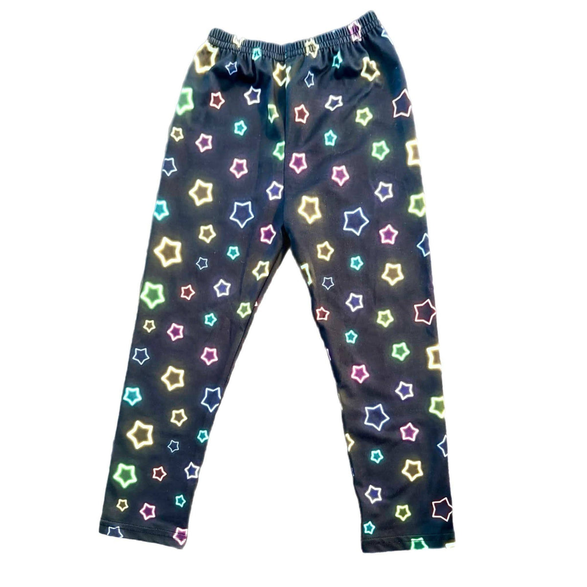 3T TDB Leggings Neon Stars: Ready to Ship