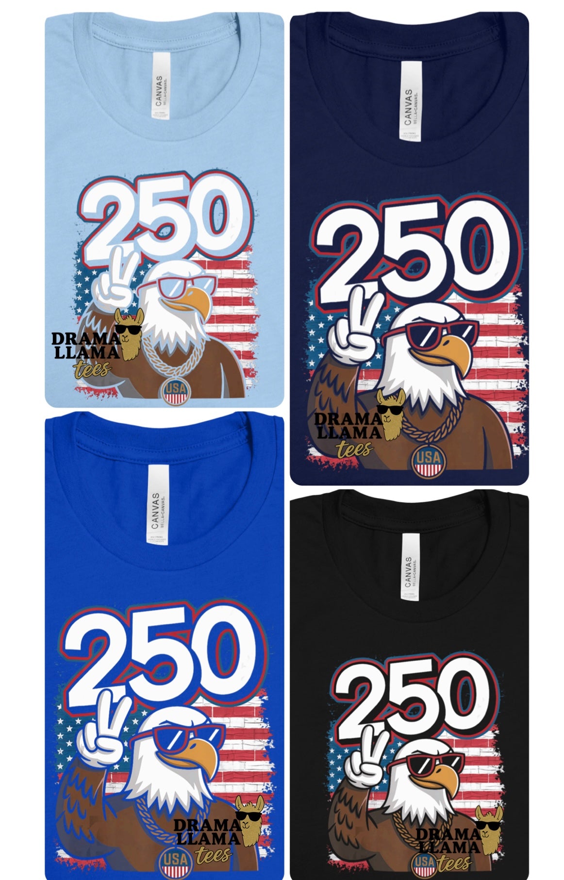 250 Eagle | RWB Tee Release 2026 | Free Shipping | Put Shirt Size in Note Box
