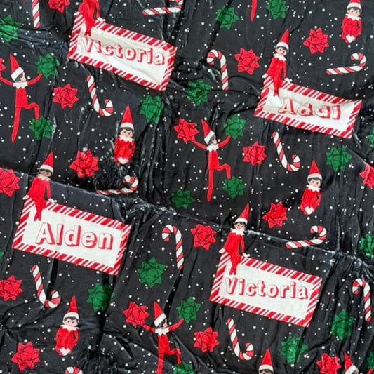 Personalized Items ~ Shelf Elf Custom Name Blankets ~