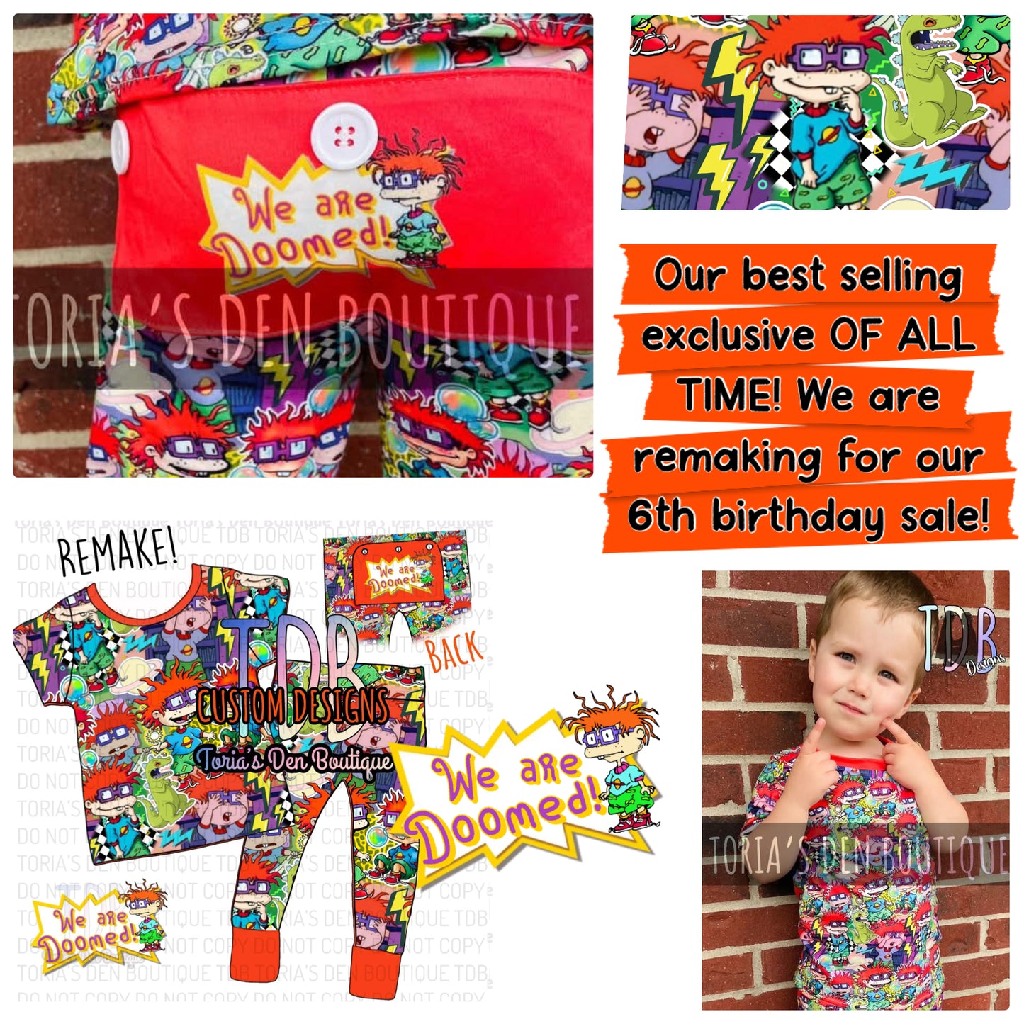 Throwback 5: *ALL TIME BEST-SELLER* We're DOOMED! Unisex Lounge Set! REMAKE! Pre-Order | Shipping is FREE at checkout!
