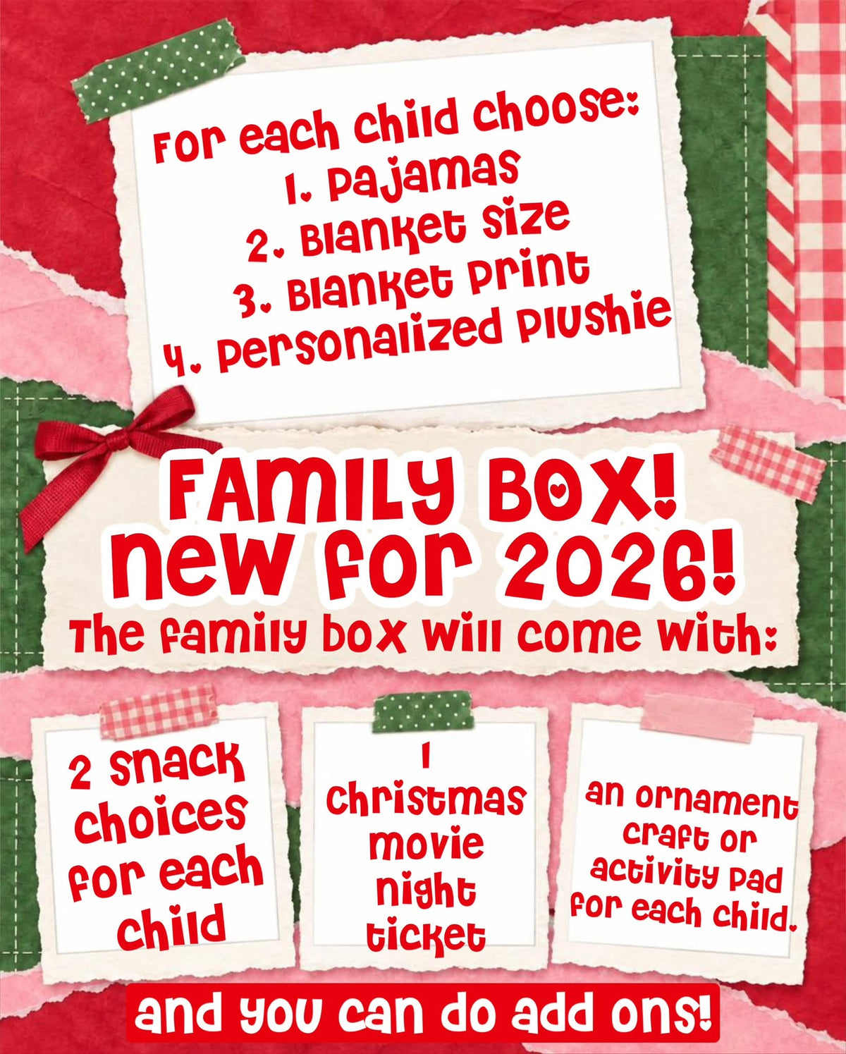 Family Build-a-Box Christmas Eve Box Pre-Order *Limited*
