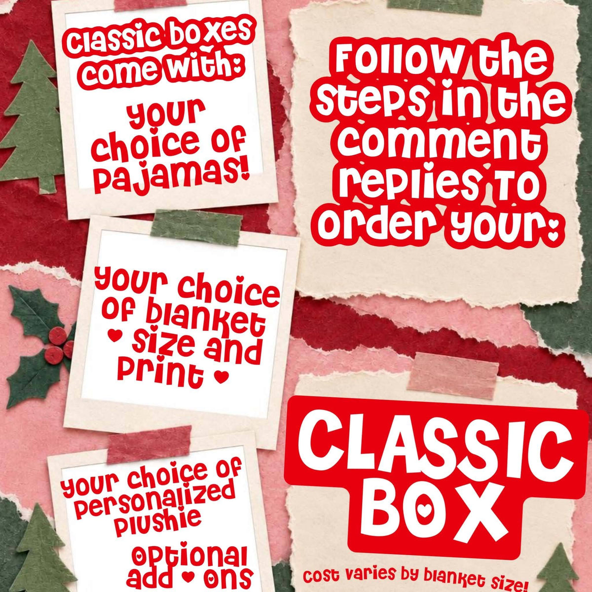 Classic Build-a-Box Christmas Eve Box Pre-Order *Limited* ~Delivery before December 15th