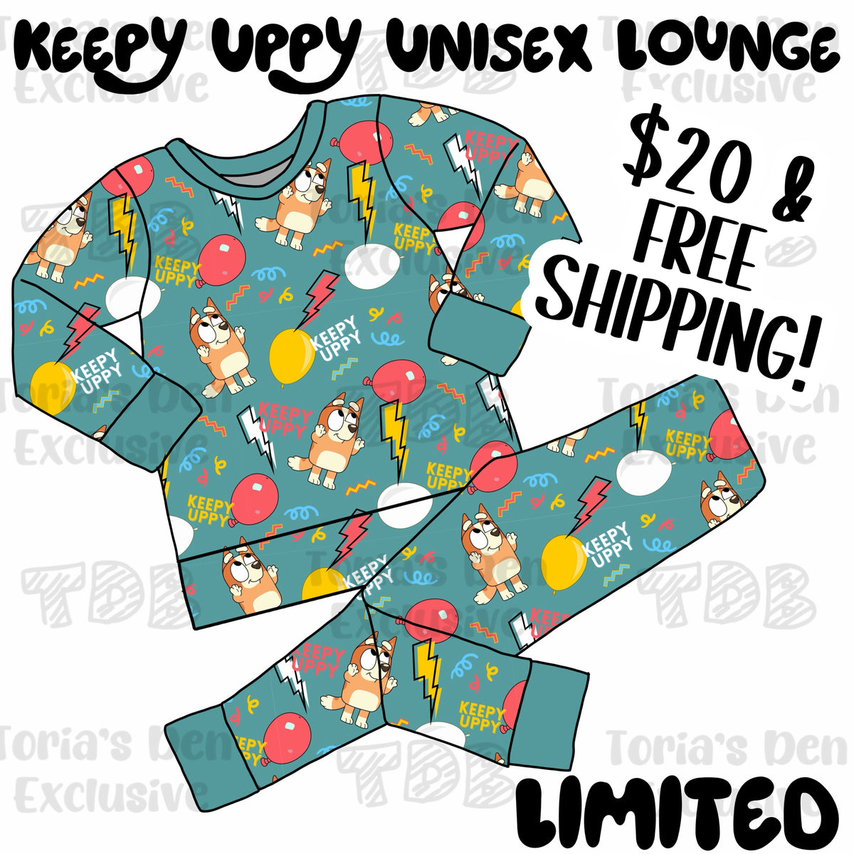Keepy Uppy Unisex Lounge Exclusive: TDB Exclusive Pre-Order | FREE SHIPPING