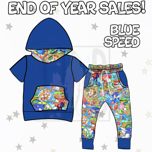 Blue Speed Hoodie Set: EOYS! Only 12 will be sold! Only $15!