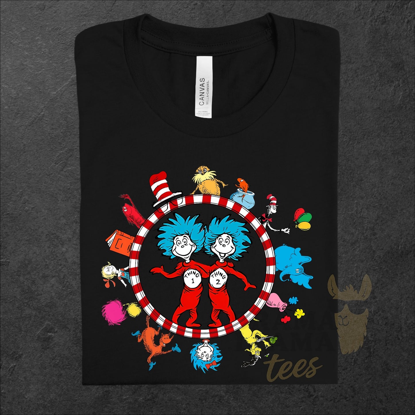 Thing 1 and 2 Unisex Lounge + Matching Sort Sleeve Tees ~ Reading Release: TDB Exclusives and Drama Llama Tees