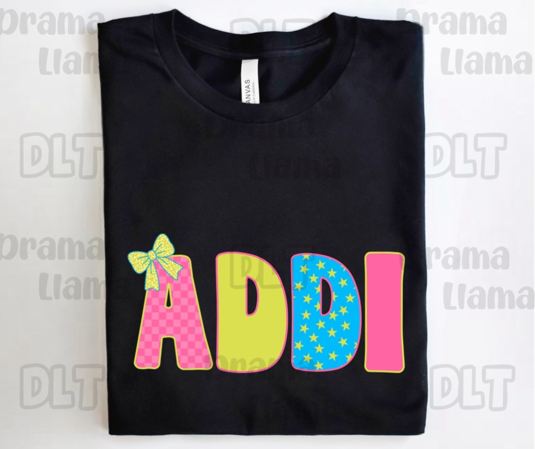 Create-Your-Own Multi-Print Tees | DLT + RR Collab | Put name/phrase/design in note box! | Pre-Order