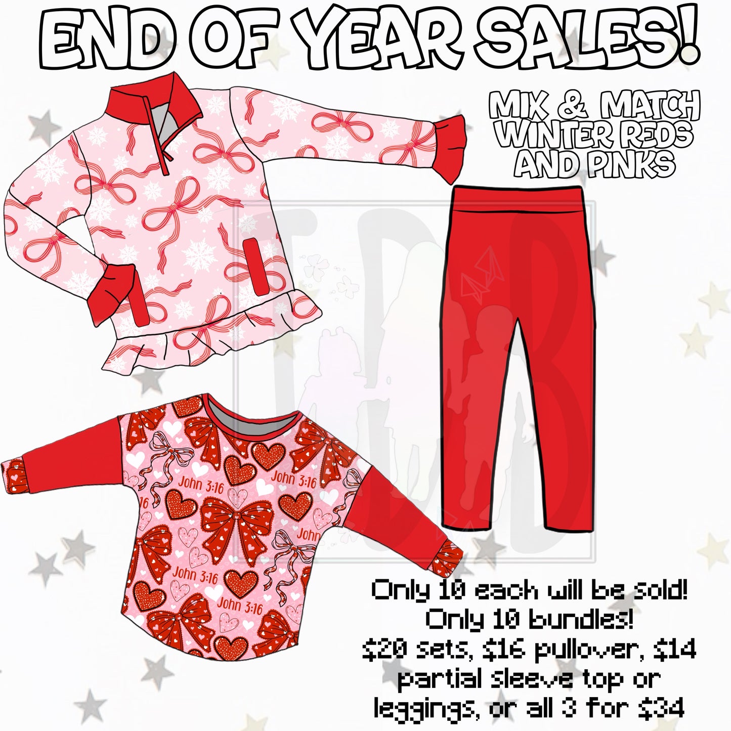 Mix & Match Winter Reds & Pinks Bundle: EOYS! Only 10 Bundles & 10 Individuals will be sold!