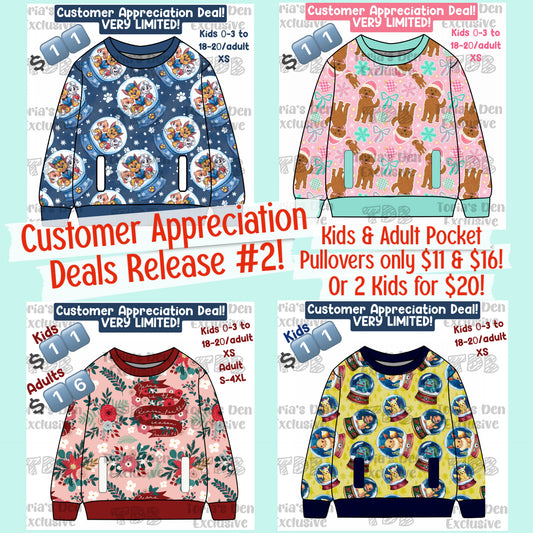 Customer Appreciation Limited Deal #2! Pocket Pullovers Collection: TDB Exclusive Pre-Order | No codes!