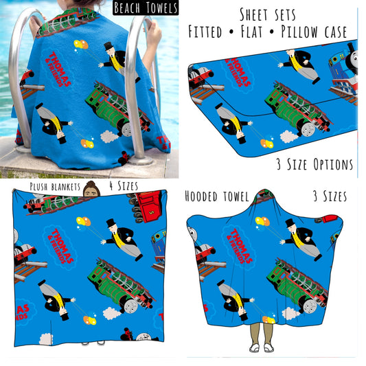 Train & Friends Personalized Items ~ Sheets, Pillowcases, Blankets, Towels ~