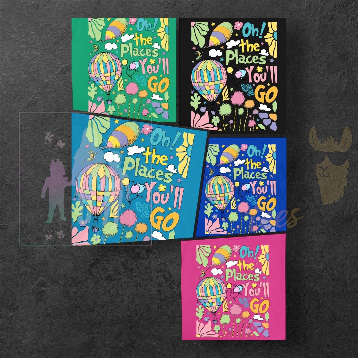 Oh the Places You'll Go Tees/Sweatshirts NO EXCLUSIVES ~ Reading Release: TDB Exclusives and Drama Llama Tees