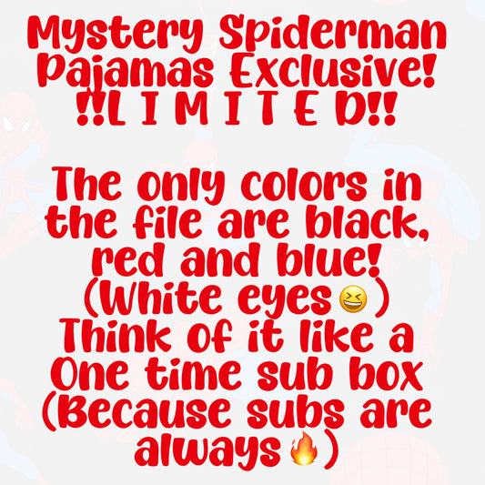 Limited Mystery Web-Man Exclusive PJs 🙌🏻 Pre-Order