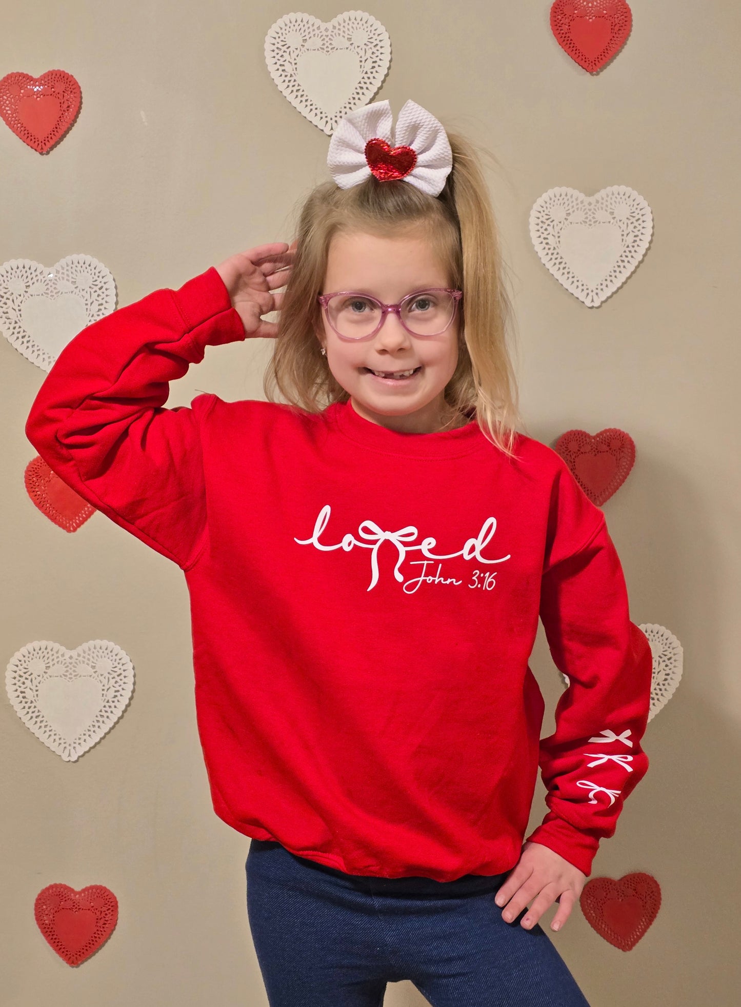 Loved John 3:16 Coquette Customizable Tees💥 DLTPO *put any requested changes in the note box*