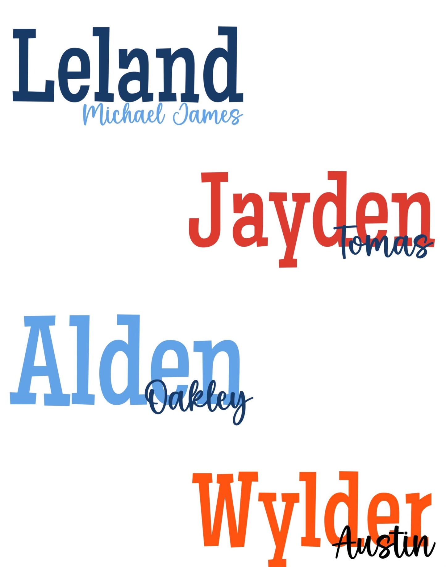 Infant First Middle Tees Customized T Shirts | You Pick Colors! |