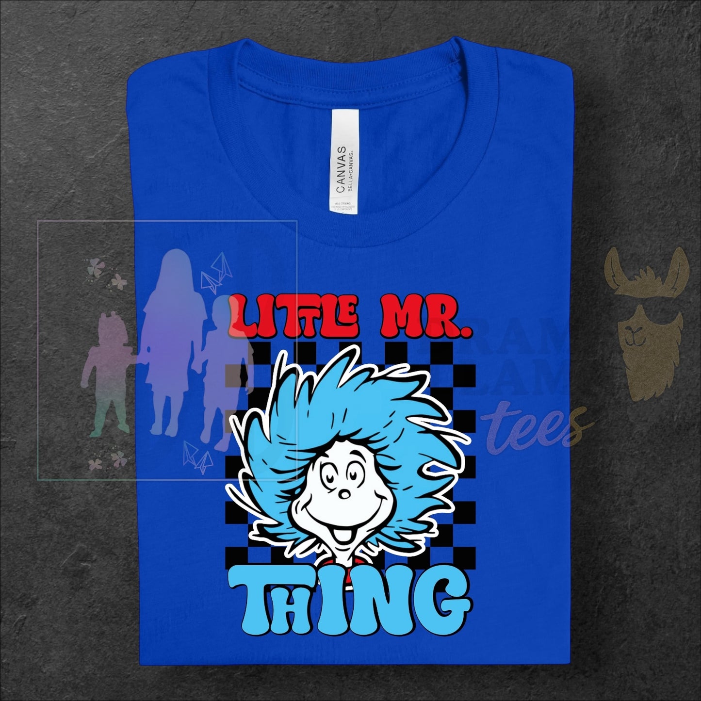 Thing 1 and 2 Unisex Lounge + Matching Sort Sleeve Tees ~ Reading Release: TDB Exclusives and Drama Llama Tees