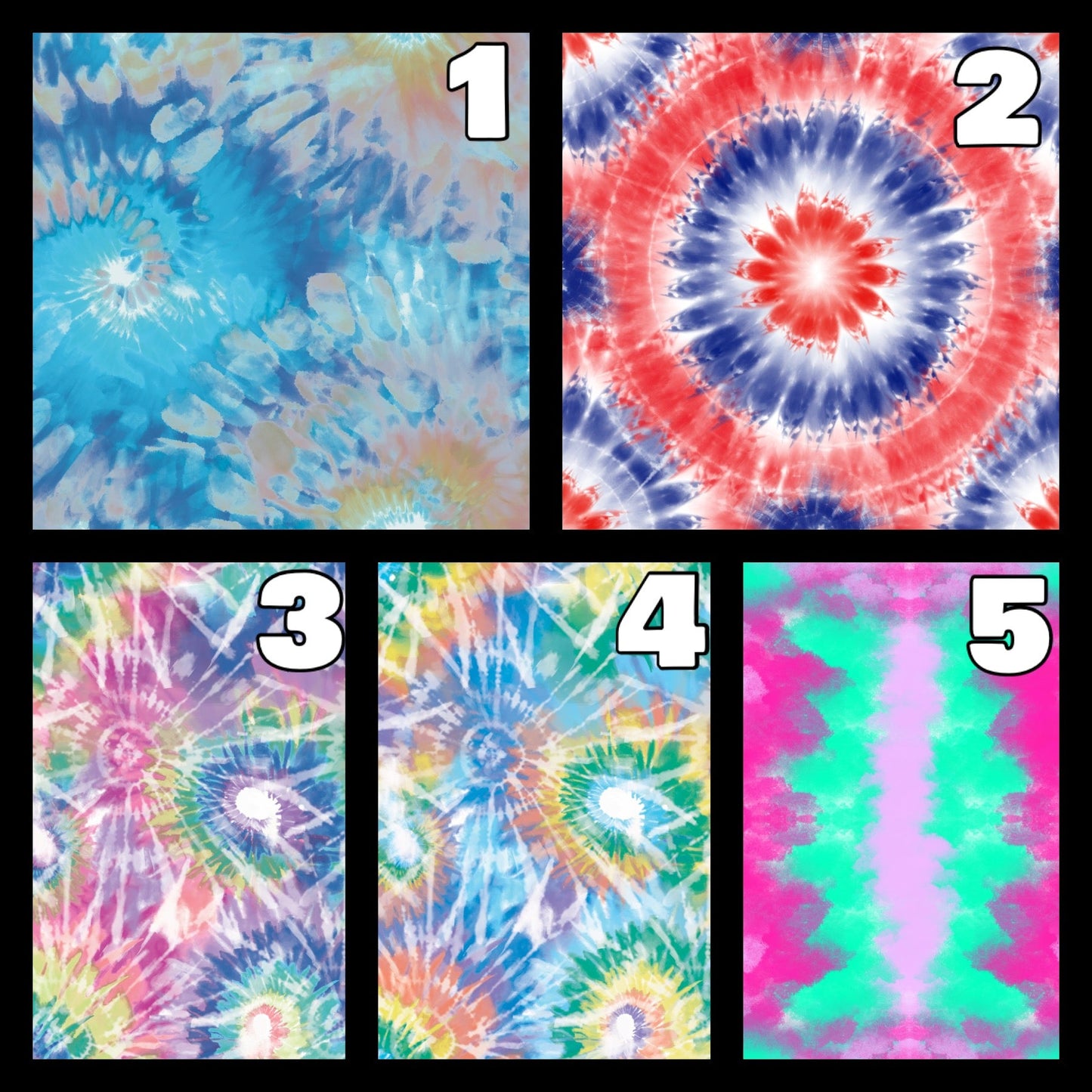 Customized Beach|Bath Towels (No Hood)- Tie Dye