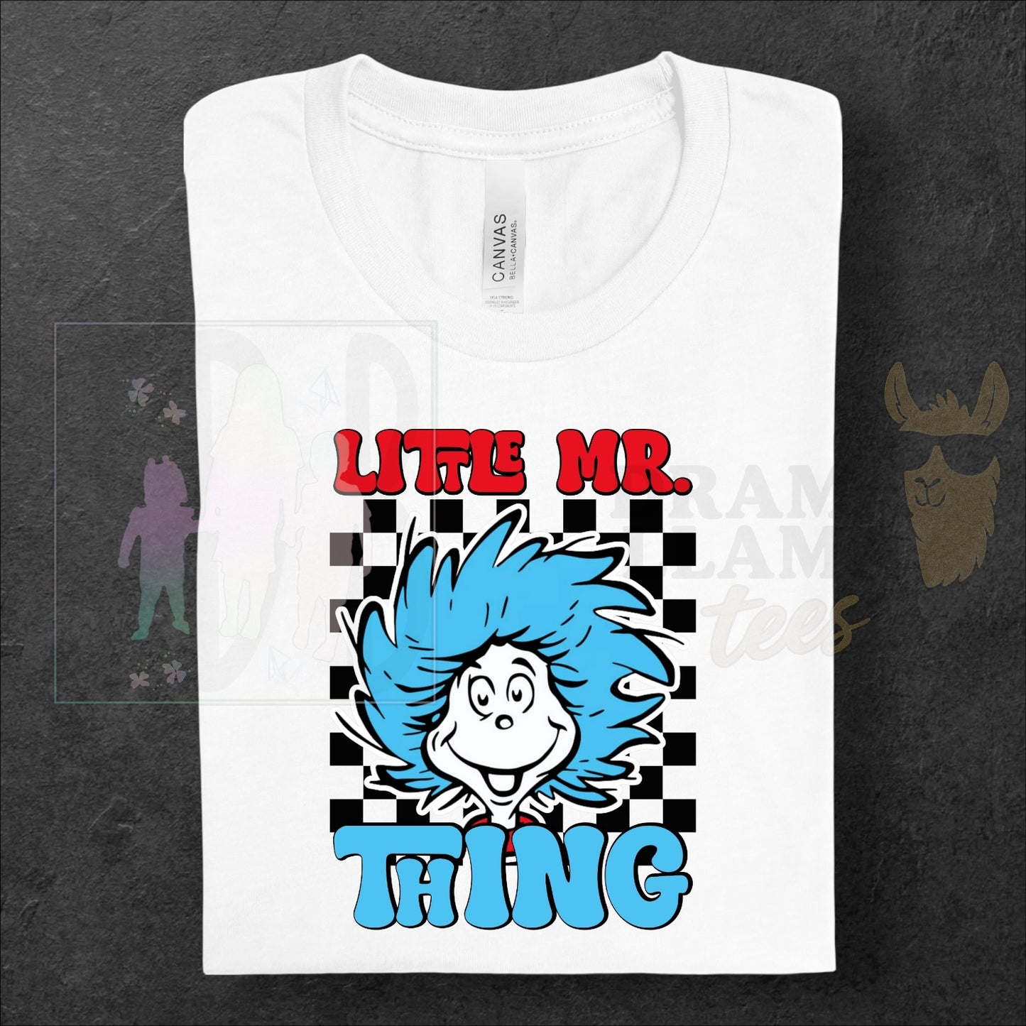 Thing 1 and 2 Unisex Lounge + Matching Sort Sleeve Tees ~ Reading Release: TDB Exclusives and Drama Llama Tees