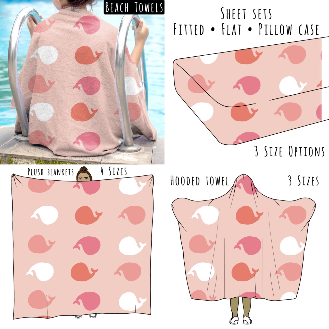 Melon 4 Personalized Items ~ Sheets, Pillowcases, Blankets, Towels ~