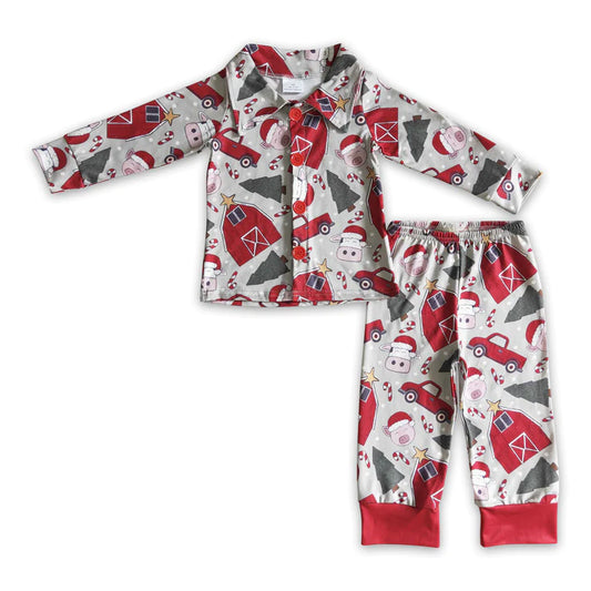 Christmas Farm Button Up Lounge: Pre-Order