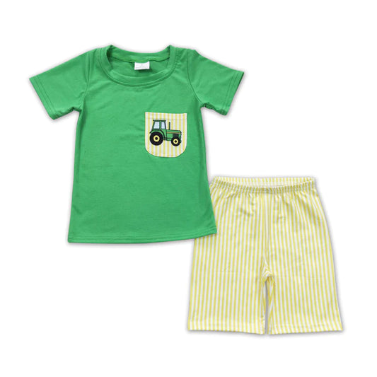 ᴡᴇᴇᴋʟʏ ᴘʀᴇ ᴏʀᴅᴇʀ Tractor Pocket Tee Shorts Set