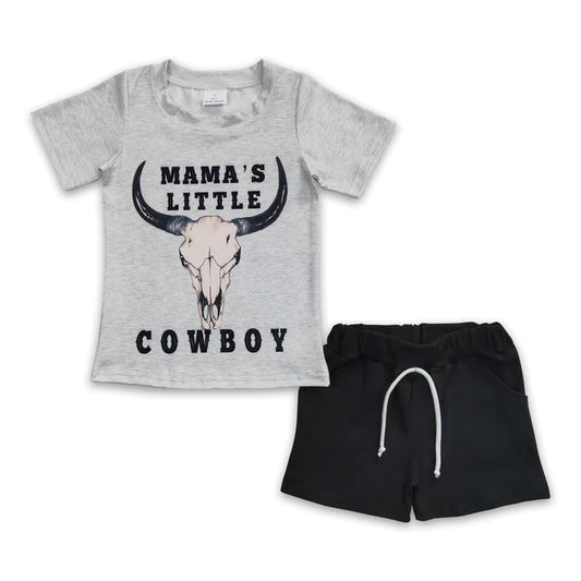 ᴡᴇᴇᴋʟʏ ᴘʀᴇ ᴏʀᴅᴇʀ Mama's Little Cowboy Shorts Set