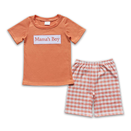 ᴡᴇᴇᴋʟʏ ᴘʀᴇ ᴏʀᴅᴇʀ Embroidered Mama's Boy Checkered Set