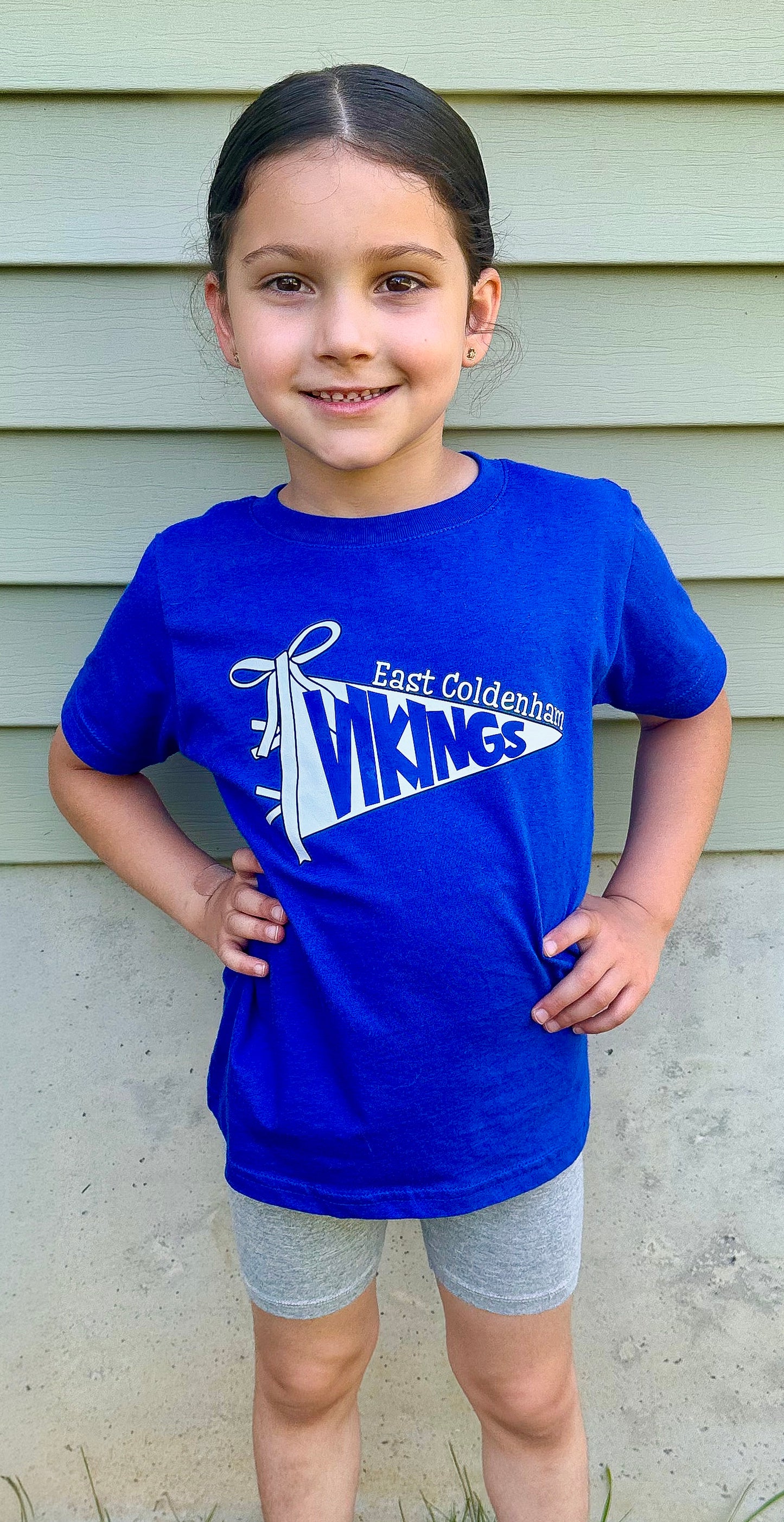 Pennant WITH BOW Spirit COMFORT COLORS Tees | Put team name/info in note box!!