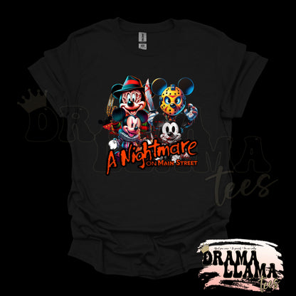 Adult Spooky Drop 1 Tees- BLACK