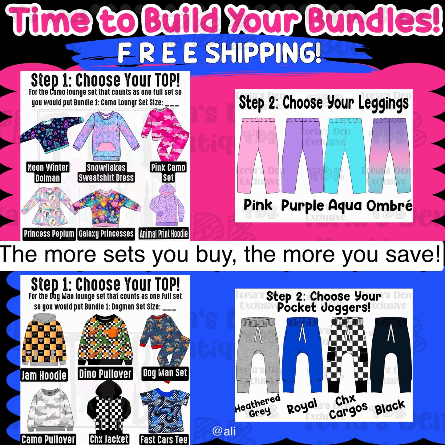 Build-A-Bundle (SETS ONLY LISTING): Limited Pre-Order DW | FREE SHIPPING