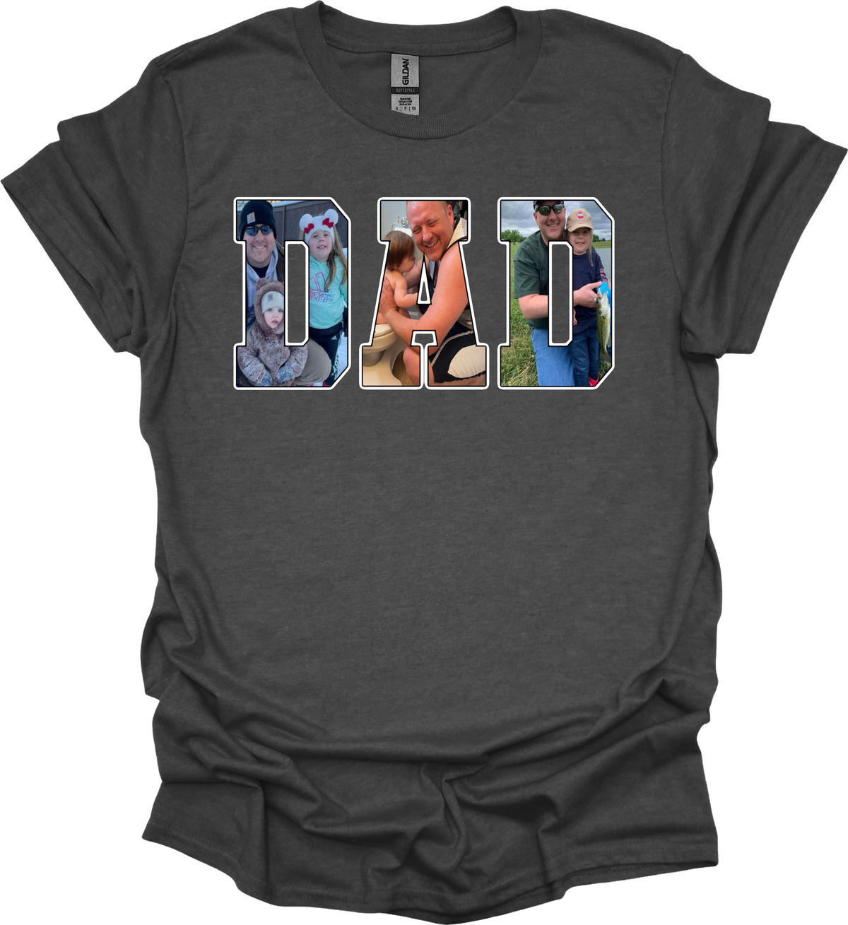 Photo Title Tees- ANY TITLE (NO KIDS NAMES- TITLE ONLY) MEN FONT
