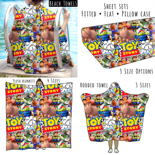 Toys 2 Personalized Items ~ Sheets, Pillowcases, Blankets, Towels ~