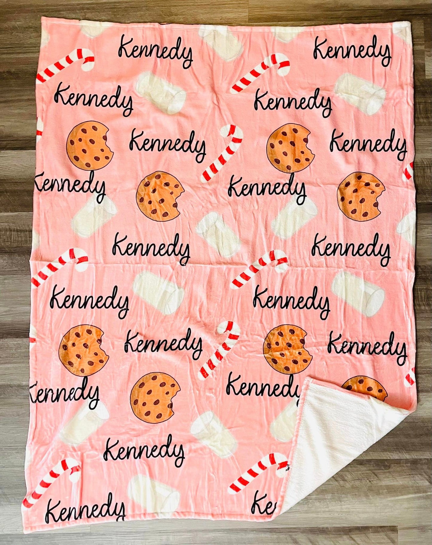 Basic Christmas Eve Box (30x40" Blanket/Personalized Gingerbread Plush/Pajamas)