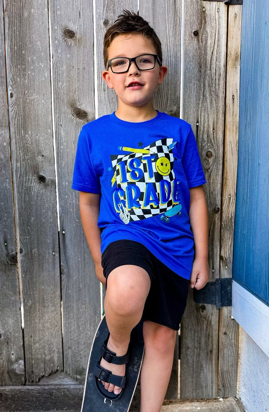 Checks & Smiley Grades INFANT & TODDLER Rabbit Skins Tees | Put GRADE in note box! Pre-K to 4th