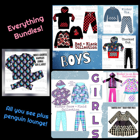 EVERYTHING BUNDLES (All Pieces for Girls or All Pieces for Boys!): Pre-Order | FREE SHIPPING